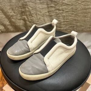 Vince leather slip on sneakers